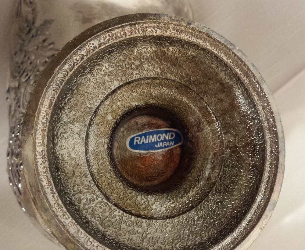 RAIMOND SILVERPLATE ORNATE HANDLED SUGAR SCUTTLE VINTAGE