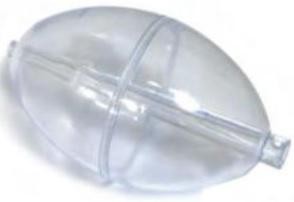 PUCCI 1-1/2" CLEAR SPIN FLOATS (12)