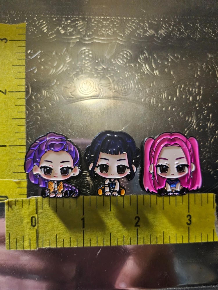 Kpop Huntrix Demon Hunter 3pc Needle Minders