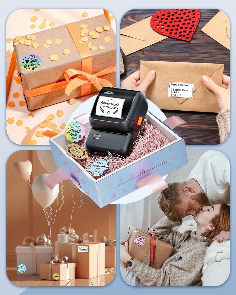 Versatile M100 Bluetooth Label Printer - 2000 Icons, Fast Thermal Printing