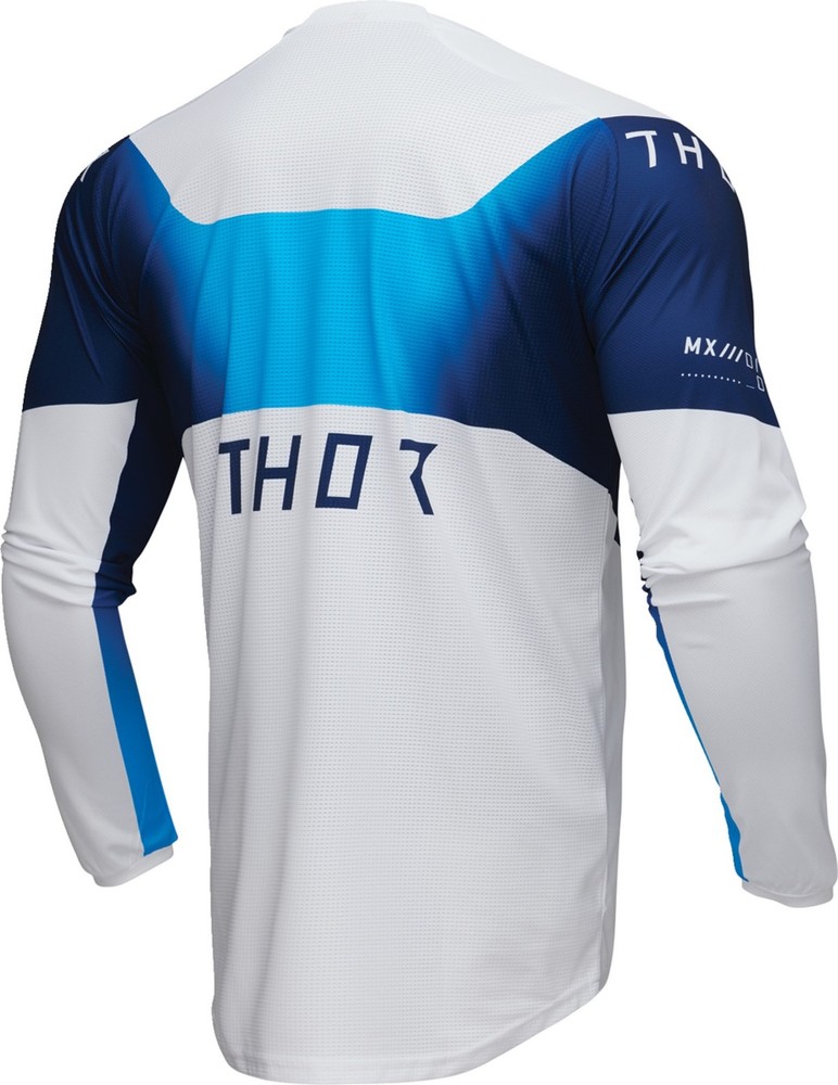 Thor Launchmode Storm Mens MX Offroad Jersey White