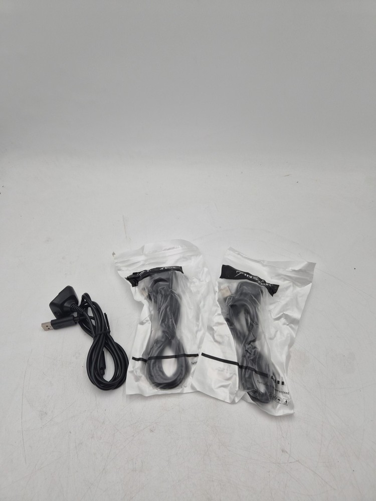 3 For Xbox 360 Black Wireless Controller USB Charging Cable Replacement Charger