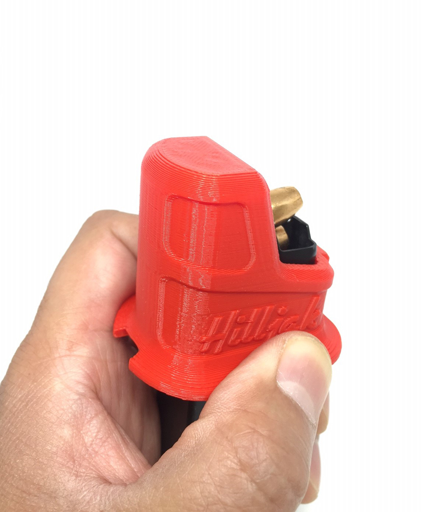 Glock 43 Single-Stack 9mm Magazine Loader by Hilljak QL9GS, Red