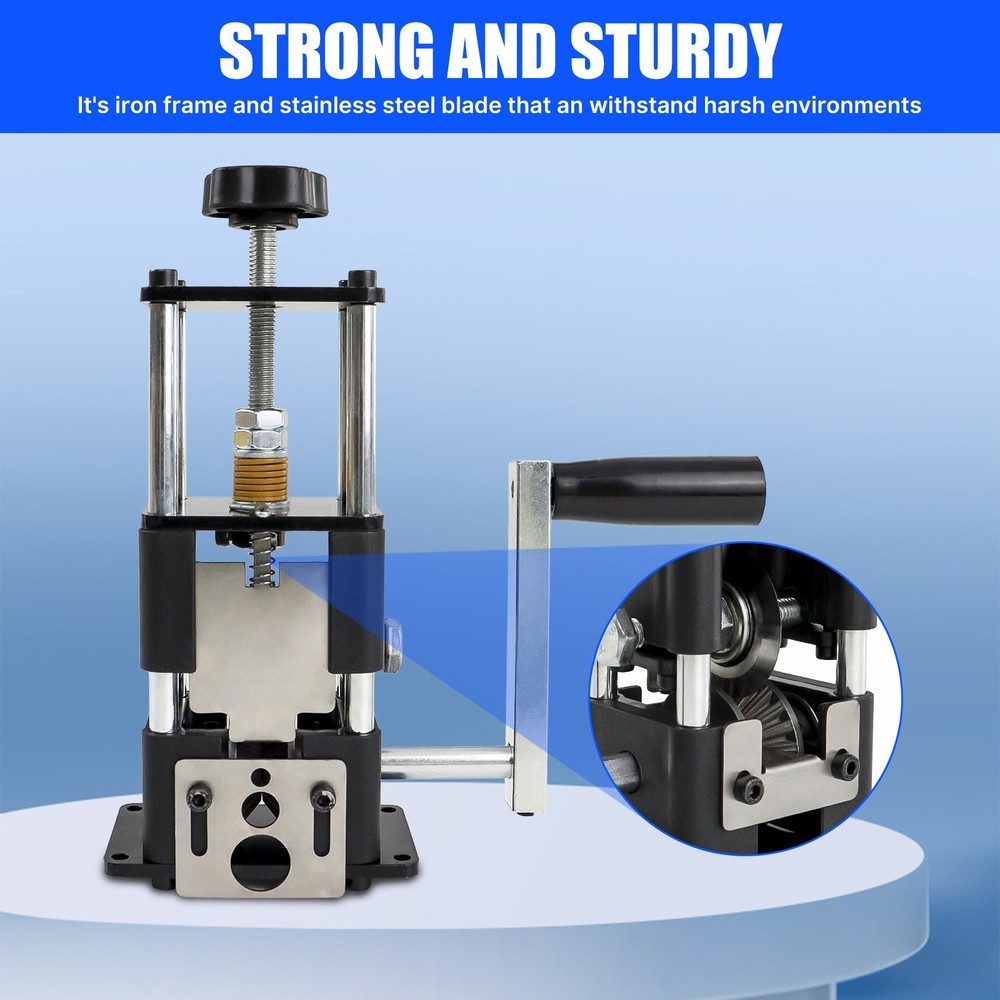 Manual Wire Stripping Machine Drill Powered Hand Crank Wire Stripper Tool 1-25MM