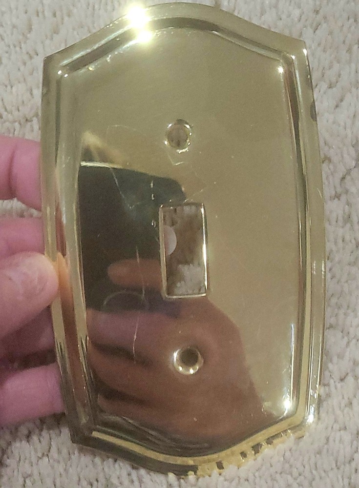 Vintage Brass Switch plate Cover