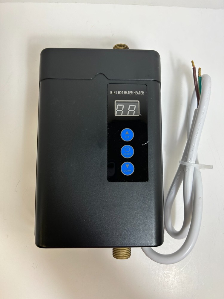 5000W 220V Tankless Mini Electric Water Heater with Remote Control Digital