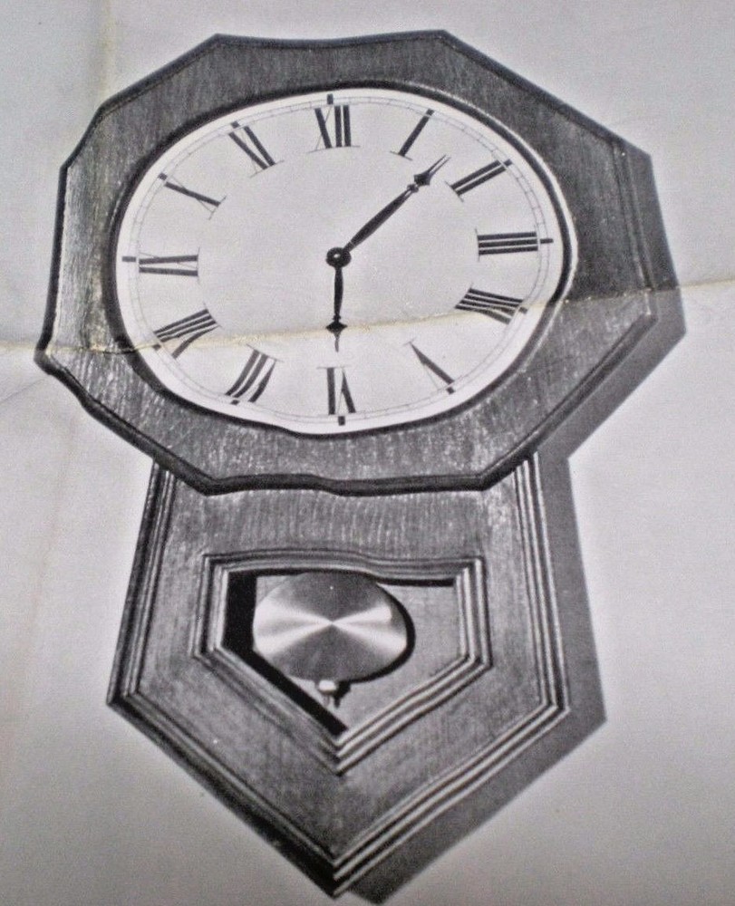 BLUEPRINT...PLAN...Wall Clock Woodworking Blueprint Plan