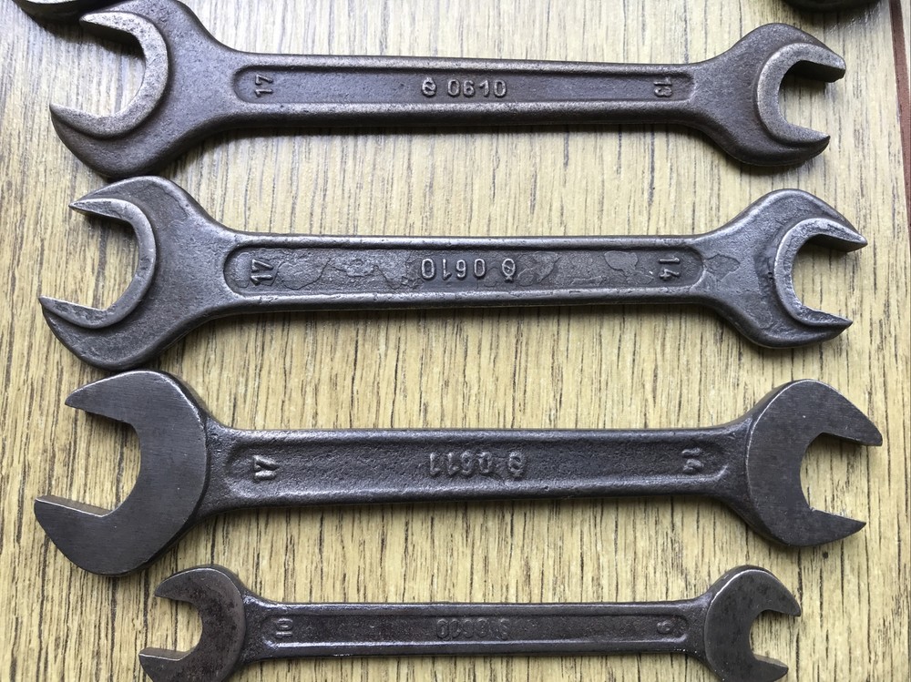 7 Vintage Tona Classic Car Tool Kit Spanner’s