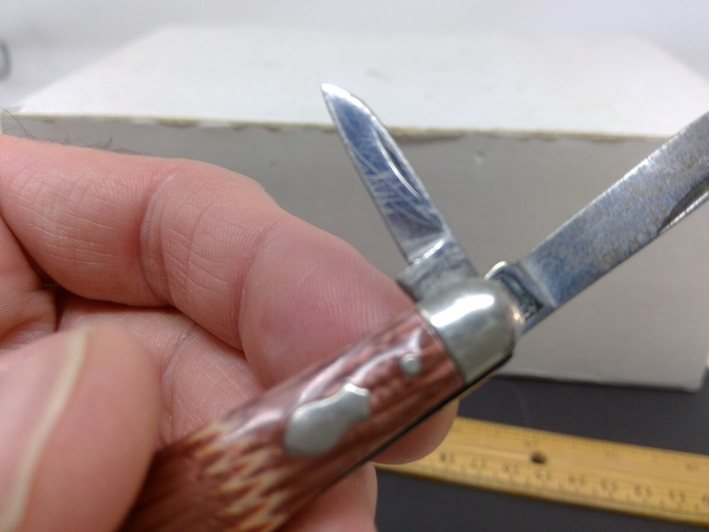 Small 2" Imperial 2 Blade Pocket Knife Keychain