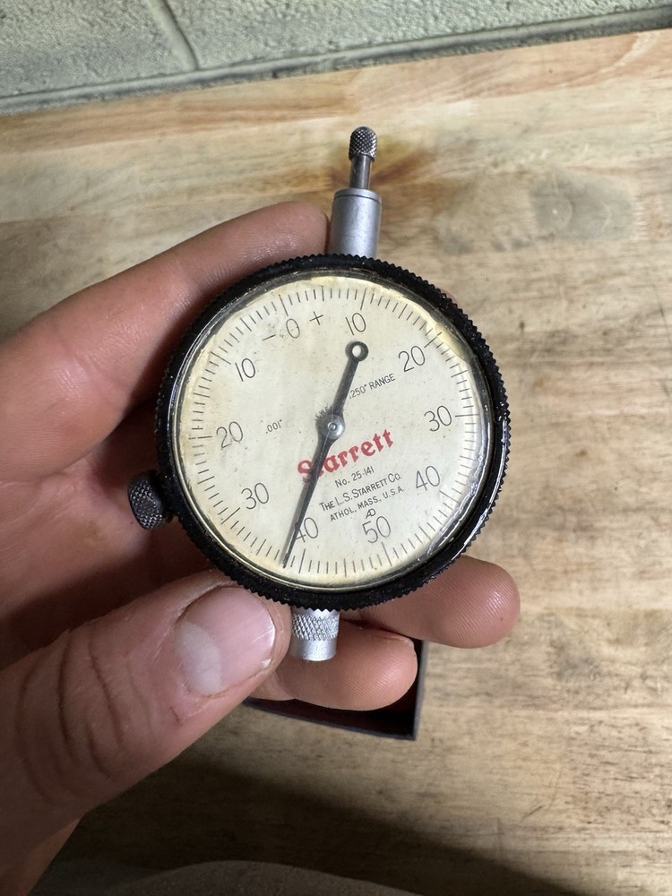 STARRETT dial indicator 25-141, RANGE-.250'