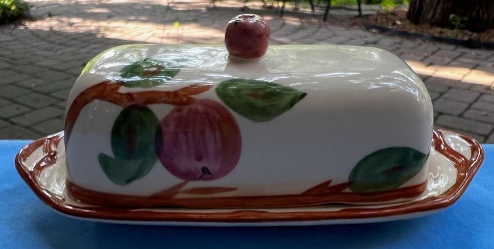 Franciscan Apple Covered Butter Dish England