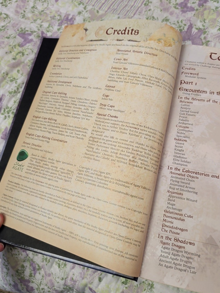 Fateforge 5E RPG Bundle: Eana + Encyclopedia Book 4 - Studio Agate HC Mint