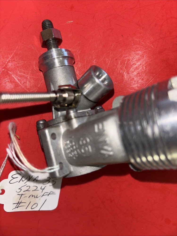 ENYA 35 5224 STUNT ENGINE & T-MUFFLER COMPLETE NICE #101