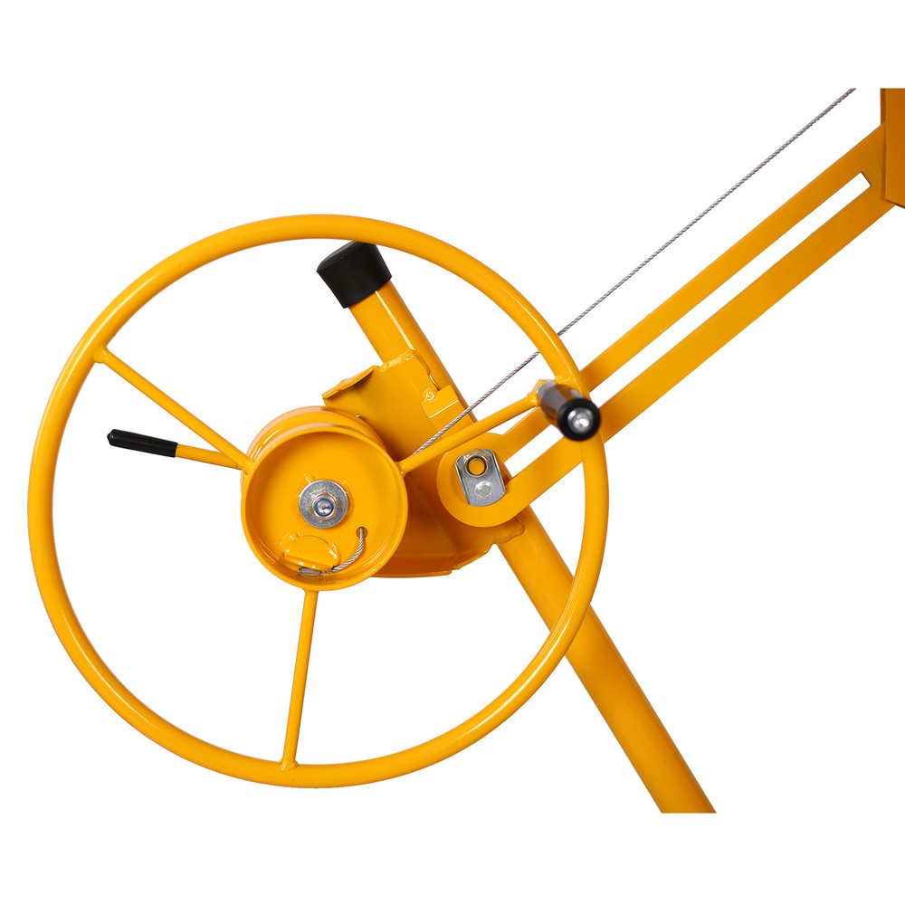 16FT Drywall Lift Panel Hoist Jack Lifter Rolling Caster Construction Lockable.