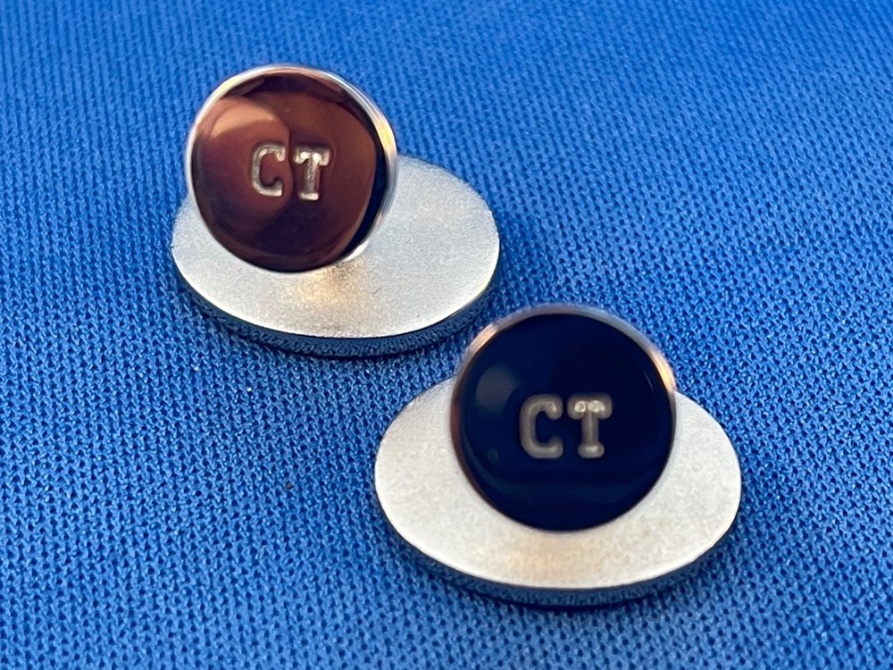 Vintage Charles Tyrhitt Enamel Cufflinks