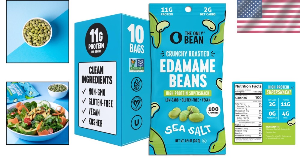 Keto & Protein-Packed Dry Roasted Edamame Snacks