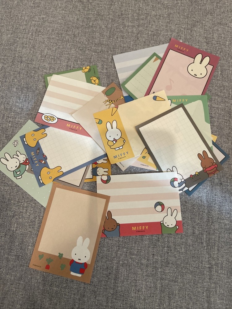 18 Assorted Sheets Miffy Mini Memo Paper New