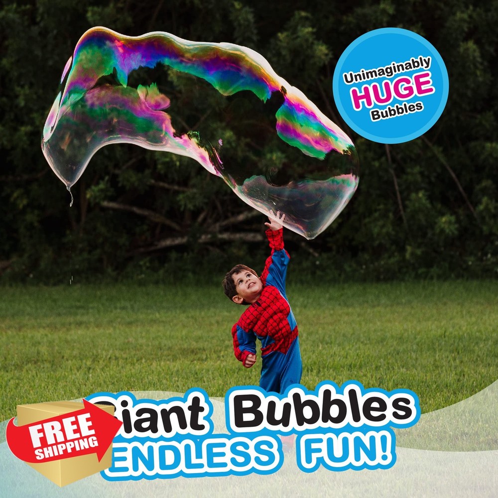 4 Giant Bubble Wands, Large Bubble Makers, Party Activity