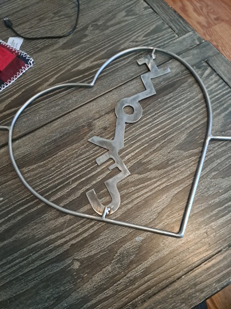 Valentines Day Sign Metal