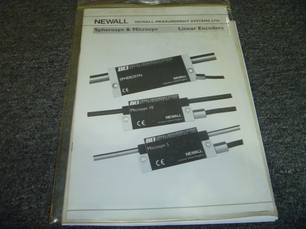 Newel Spherosyn & Microsyn Linear Encoders Operator Instruction Manual xz