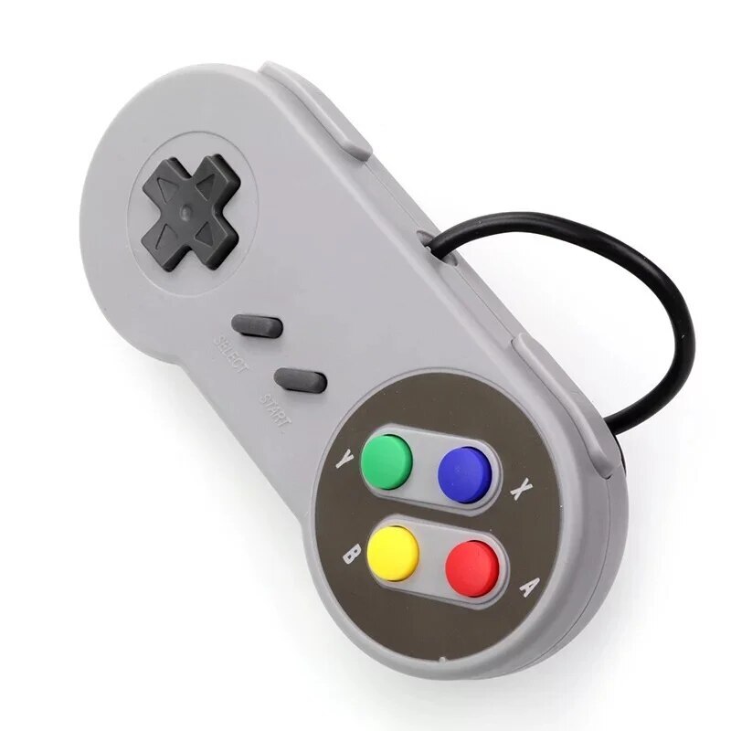 Super Snes Usb Controller Gamepad For PC Notebook Video Games Console Retro