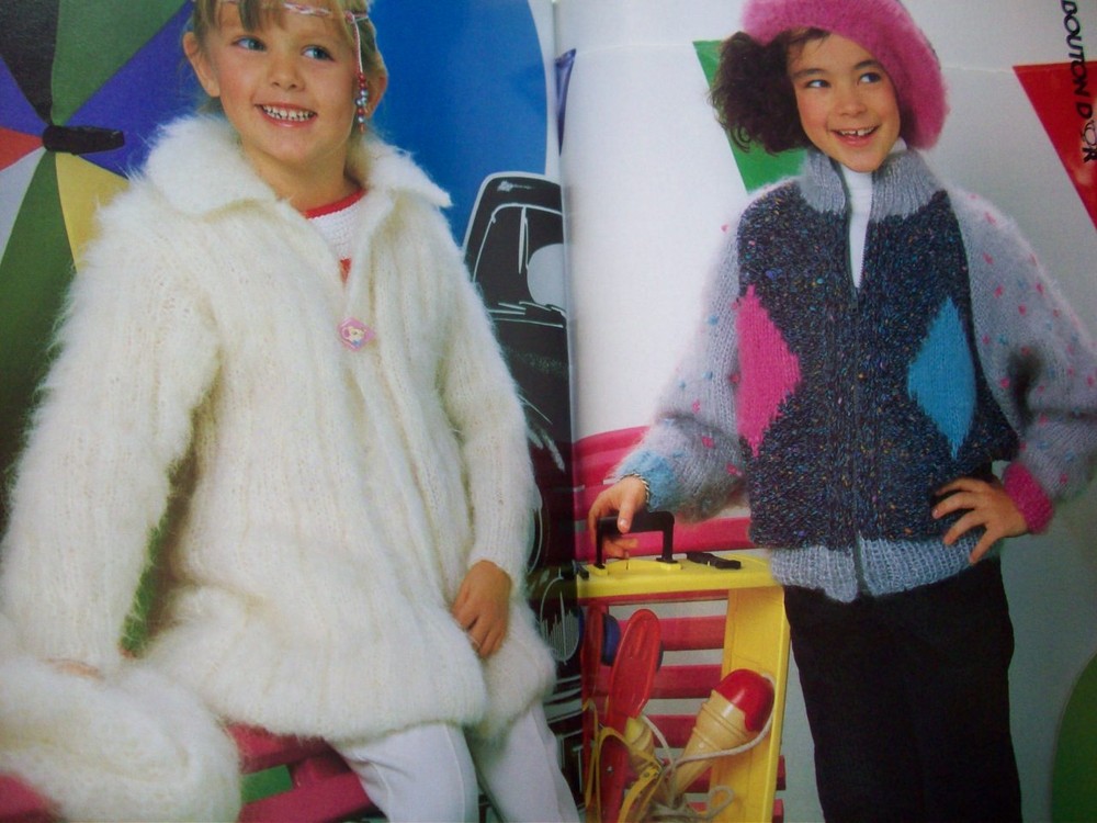 Bouton d'Or Knits patterns for kids sweaters carigans pullovers knitting