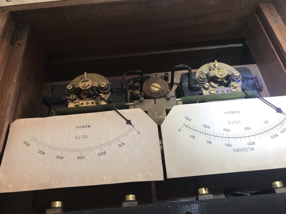 Antique Multi-Meter, Insulation Tester, Internal Hand Cranked Generator.