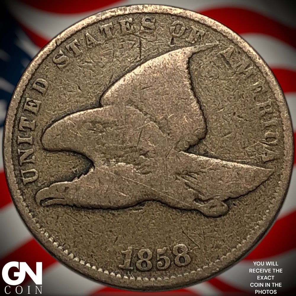 1858 Flying Eagle Cent Penny Z4018