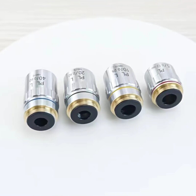 5X -100x Metallurgical plan Achromatic Lab Metallographic Microscope Objective