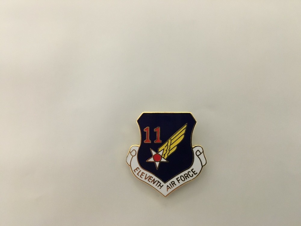 USAF 11TH AIR FORCE HAT PIN MEASURES ONE INCH