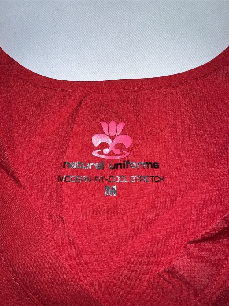 Red Natural Uniform scrub Size Medium BNWT