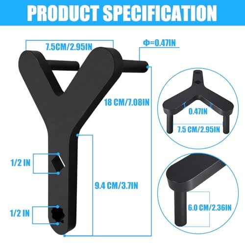 1/2" Suspension Control Arm Prying Tool Kit - Bushing Removal Tool & Pry Bar