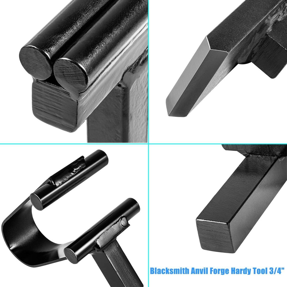 3/4" Blacksmith Anvil Forge Hardy Tool Hot Cut Creasing Stake Spring Fuller