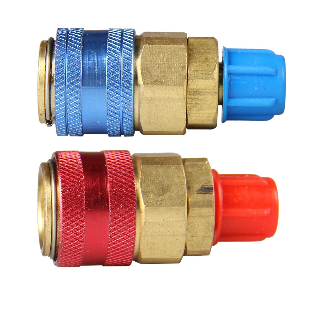 AC Conversion Quick Manifold Connector Adapter High Low Gauge Straight Coupler