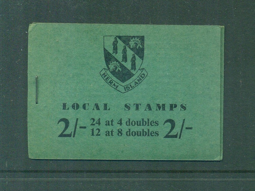 Herm Island 2sh Left Staple Margin  Booklet