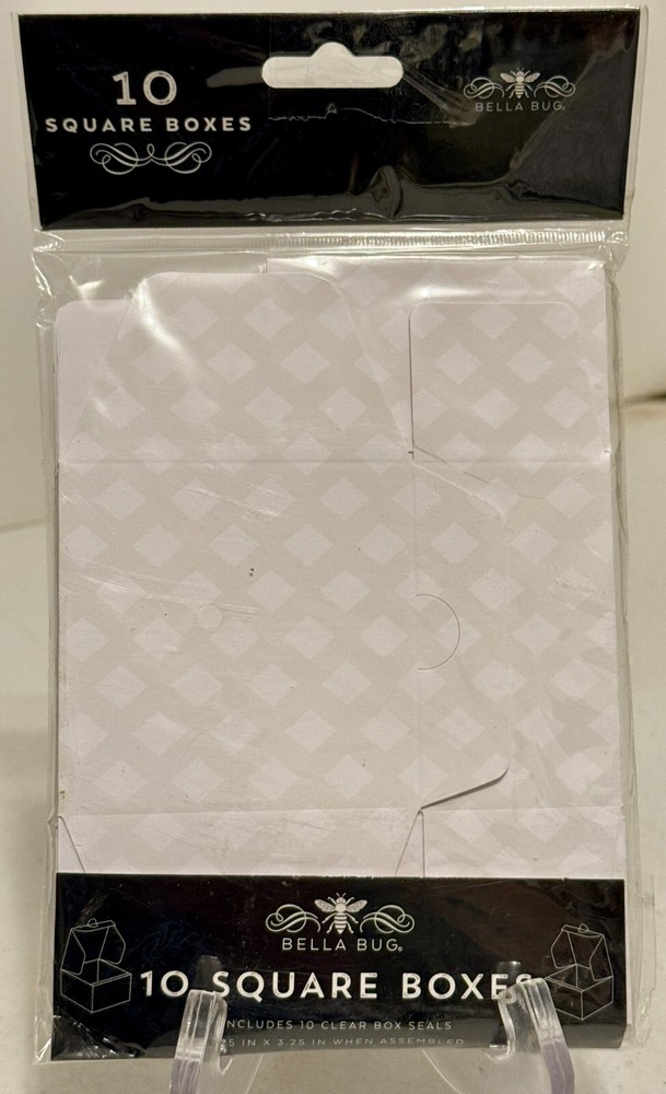 NEW Bella Bug 10 Square Boxes 3.25" X 3.25" NEW