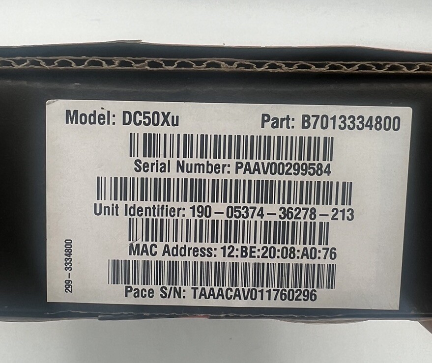 Comcast Digital Transport Adapter Self Installation Kit DC50Xu Cable TV Remote