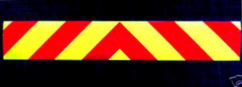 Magnetic Chevrons Reflective + Fluorescent Stripes 610