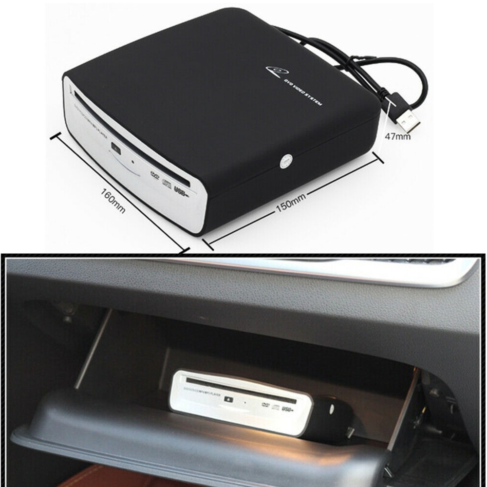 USB External CD VCD DVD MP4 Player For Car Android Version 4.0-8.1 Stereo Radio