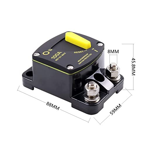 mp Circuit Breaker Switch, Waterproof, Manual Reset Circuit Breaker 100A