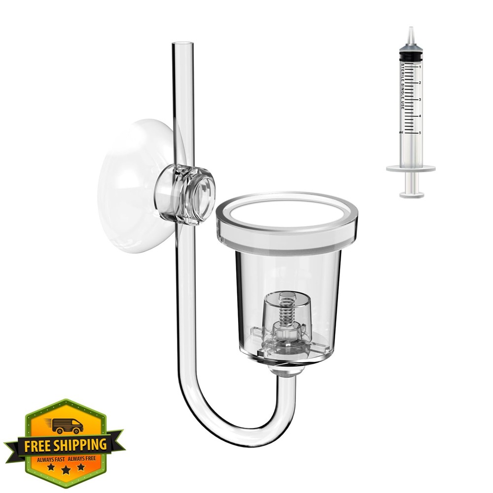 FZONE Acrylic Aquarium CO2 Diffuser Check Valve Bubble Counter M-25mm