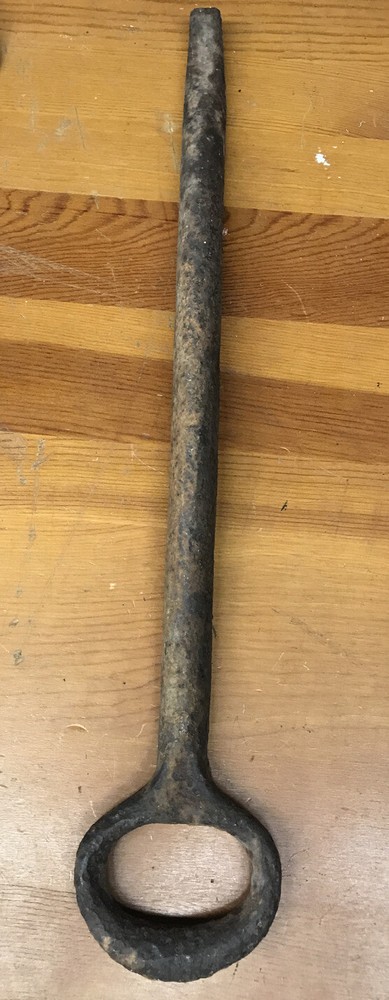 Antique Primitive Cast Iron Pump Handle Hand Forged Jack Hydrant Repurpose