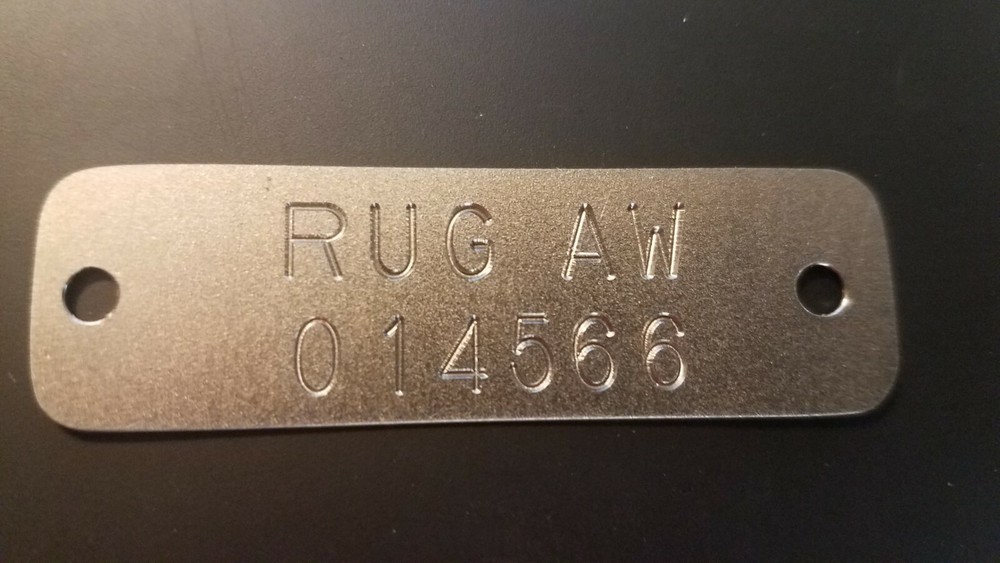 FORD RUG & HEH TRANSMISSION TAG