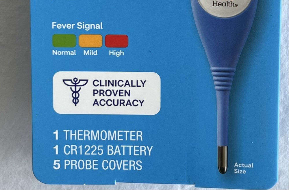 CVS Health FLEXIBLE TIP Digital Thermometer Oral Rectal 5 Second Reading Memory