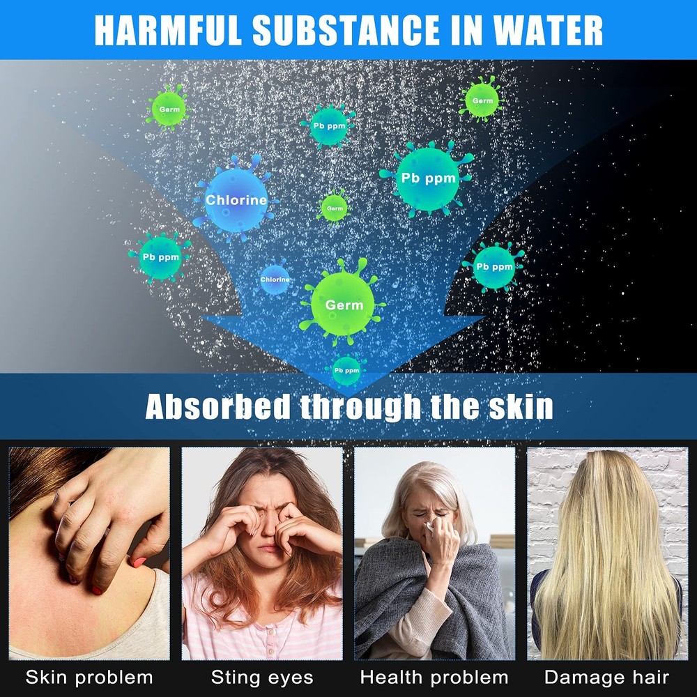 Honoson 6 Pack Replacement Shower Filter Beads Anion Diameter 5 - 6,7 - 8 mm