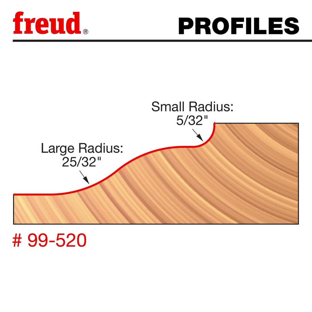 Freud 99-520 Quadra-Cut Raised Panel Router Bit for Doors & Paneling