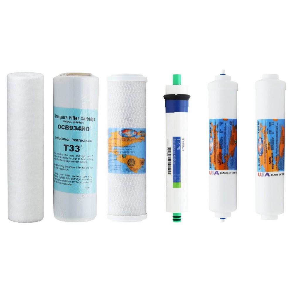iSpring RCC7AK Compatible Filter Kit 75 GPD Membrane