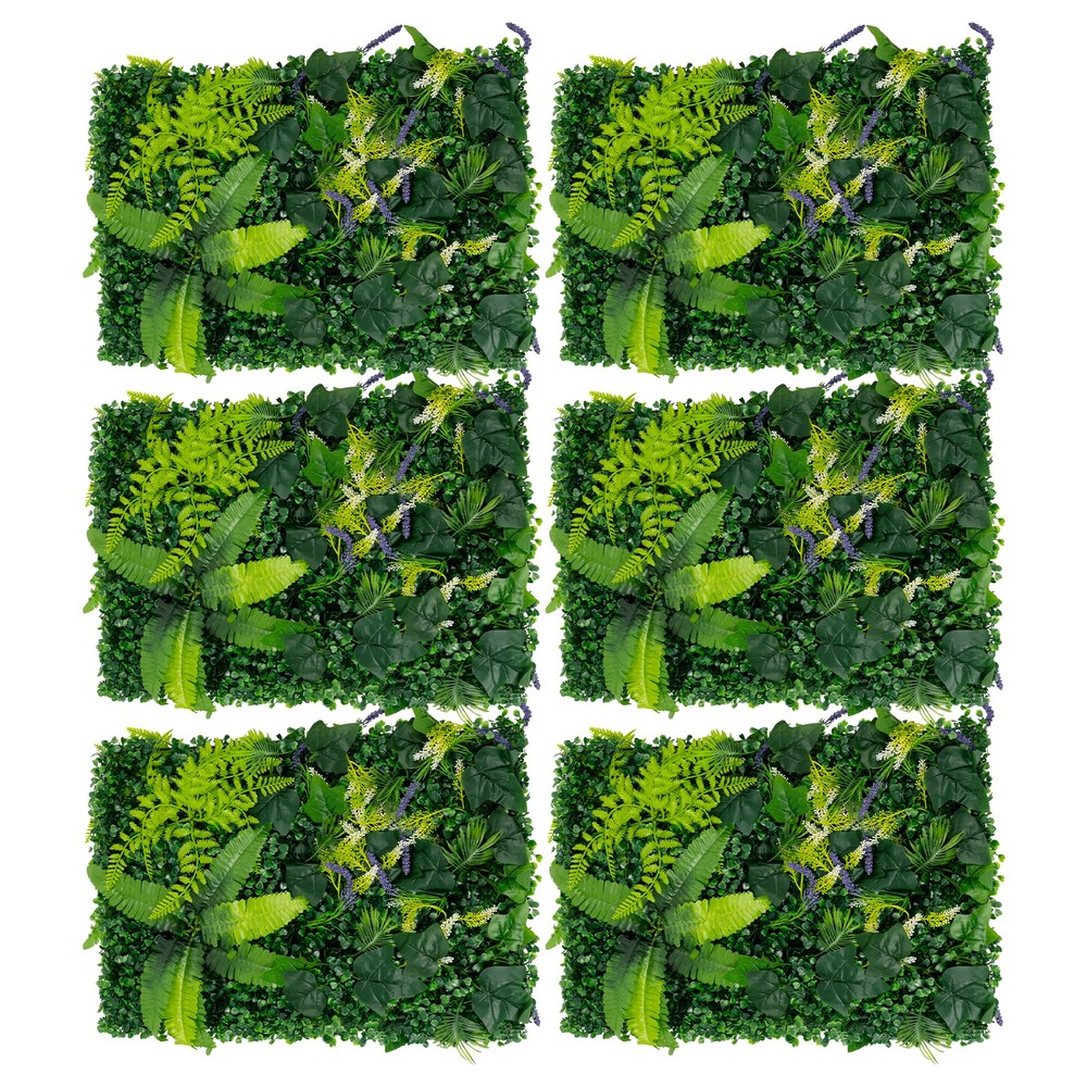6PCS Greenery Walls, Artificial Greenery Wall, Artificial Grass Backdrop Wall