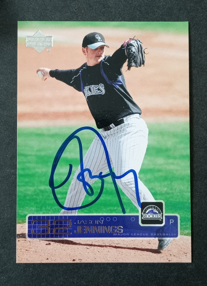 2003 Upper Deck SIGNED: Jason Jennings, ROCKIES #499