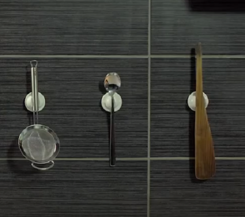 FOUR KlickFix w adhesive holders for office, tools, kitchen, bathroom, makeup!